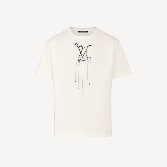 LV PENDANT EMBROIDERY T-SHIRT - Picture 1 of 9